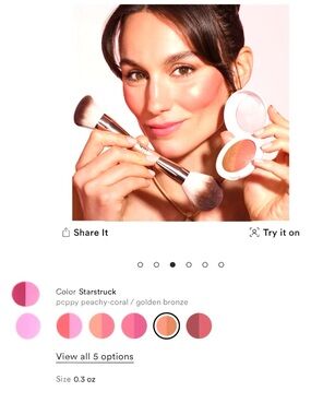 NIB / NWT DIBS The Duet Baked Blush "Starstruck" NIB